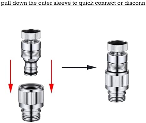 Kitchen Sink Faucet Quick Connector, Faucet to Garden Hose Adapter - Image 6