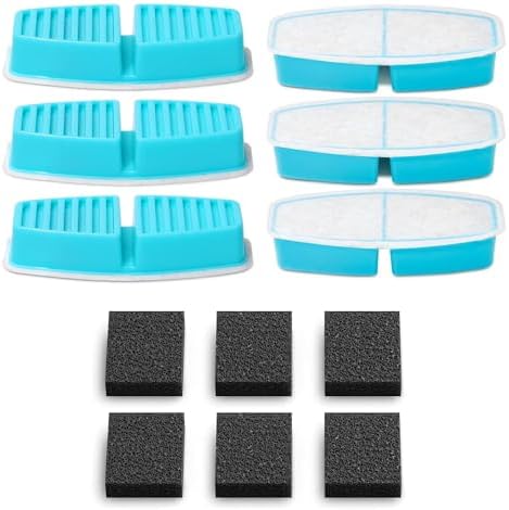 12Pcs Cat Water Fountain Filters: Pet Drinking Fountain Replacement Filter by POOEKEN