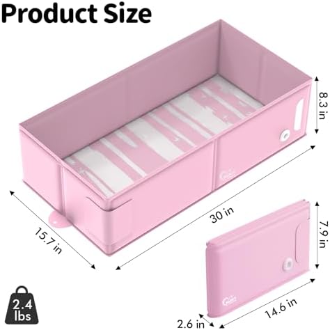 Baby Bathtub for 6M-3Y Toddler, Baby Shower Gifts & Registry Search for Boys Girls, Collapsible & Portable Bathtub for Beach Vacation Travel, Bath Essentials for Toddler, Newborn, Kids - Image 3