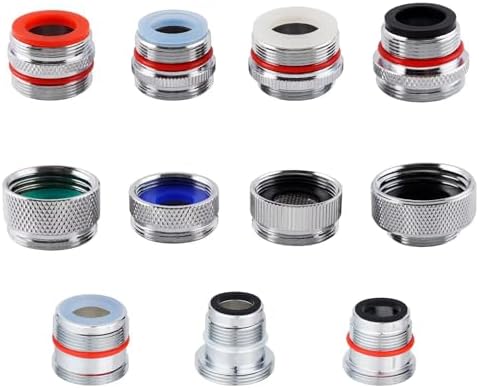 11-PCS Brass Faucet Adapter Kit, Male/Female Sink Faucet Aerator Adapters by iFealClear