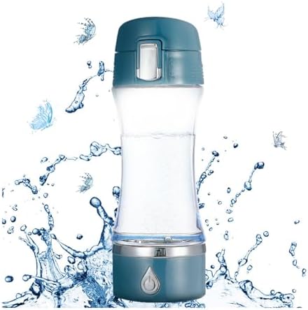 Electrolyzed Water Machine for Home Office Travel,Portable Rechargeable Hydrogen Water Generator,Alkaline Ionizer Generator,Blue by YJSG