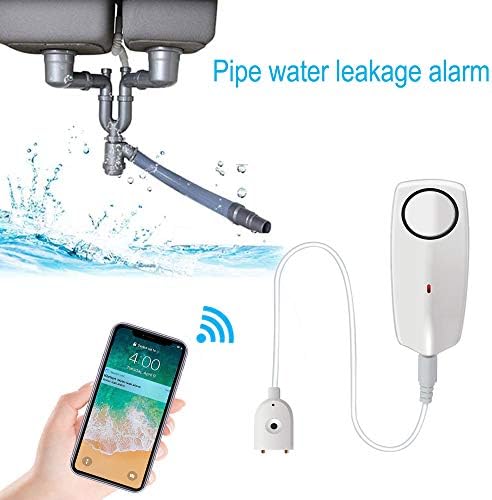 Water Alarm Sensor with 80dB Loud Sound WiFi Leak Detector, Overflow Leak Alarm, Remote Monitoring leaker for Water Heater Basement Sewage Pump, TUYA/Smart Life APP Notification - Image 7