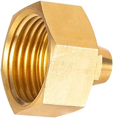 2 Pack Garden Hose Adapter, Solid Brass Standard 3/4" Female Thread to 1/4" Tube Adapter for Water Hose,Convert 3/4" Garden Hose to 1/4" Tube - Image 3