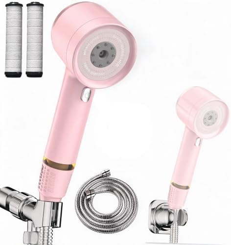 Shower Head with Handheld, High Pressure Shower Head with Pause Switch by xianshengle