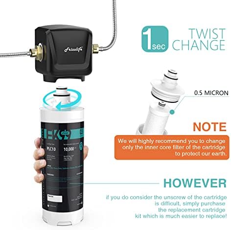 Frizzlife FK-HF Replacement Cartridge with Filter Loaded - for FK99 Under Sink Water Filter System - Image 3