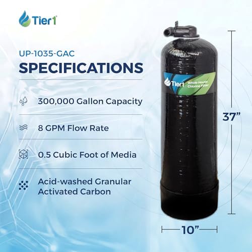 Tier1 Whole House Chlorine Water Filter System, 300,000 Gallon Capacity - Image 2