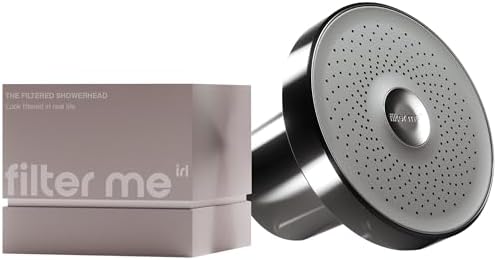 Filter Me IRL Filtered Shower Head - Removes Chlorine, Hard Minerals & Harmful Substances - Reduces Hair Fall, Acne & Breakouts - Improve Skin & Hair Health, Premium Water Pressure Showerhead | Chrome by FilterMeIRL