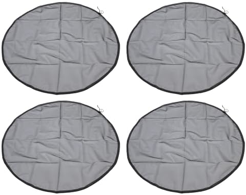 4pcs Rain Mesh Cover, Durable Polyester Drawstring Netting Screen for Water Collection Buckets, with 37.4 Inches Diameter for Yard Garden - Image 2