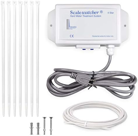 Scalewatcher 4 Original Electronic Descaler | USA Made & Patented Hard Water Softener/Conditioner Alternative | 700mA Chemical and Salt-Free Electric Limescale Preventer and Remover by Scalewatcher