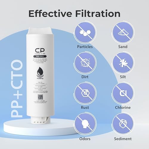 PureDrop PDR-FPC3 Composite Pre-Filter Replacement Filter Cartridge for PDR-3CUW Ultra-Filtration Under Sink Water Filter System - Image 4