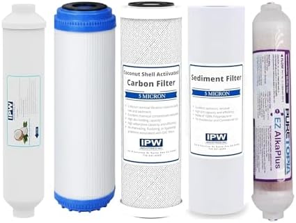 IPW Replacement Water Filter Set for Geekpure 75 GPD, Set of 5 by Isopure_WaterIPWINDUSTRIES