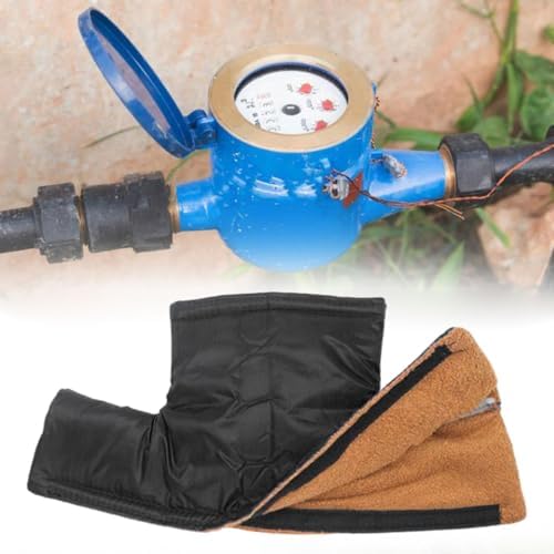 Water Meter Insulation Cover for Outdoor Backflow Preventer & Sprinkler Valve, 53x20cm (21x8 inch), Black - Image 7