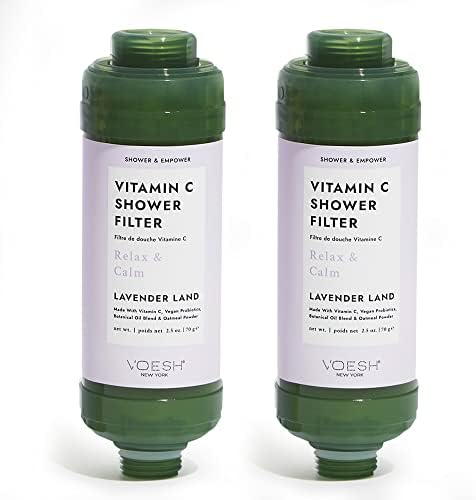 VOESH Vitamin C Shower Filter, Shower Aromatherapy, Water Purifier, Water Softener, Vegan Probiotics, Spa Shower Head, Water Filter, Shower Self-Care by Unknown
