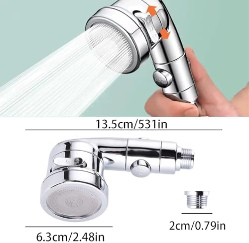 Sink Faucet Sprayer Attachment - Salon Shampoo Bowl Spray Head, Pedicure Chair Shower Head With Stop Water-saving Function, Adjustable Handheld Sprayer for Salon & Spa Chairs - Image 3