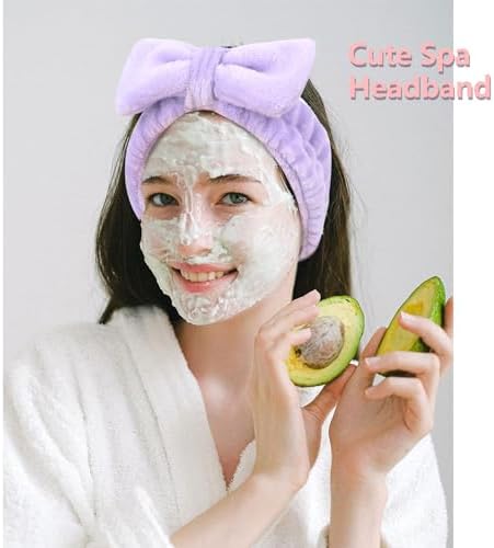 Ondder Spa Headbands Set - 8 Pcs Terry Cloth Cute Hair Bands for Women's Skincare, Makeup and Face Washing - Image 3