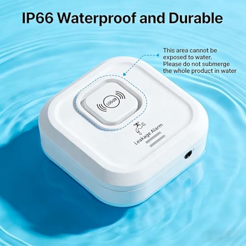 WiFi Water Leak Detectors 100dB Smart Water Sensor Alarm with 3.22 ft Sensor Cable Triple Detection Mode, with App Remote Monitor, Wireless Tank Level Monitor for Basement, Kitchen, Bathroom (5Packs) - Image 4