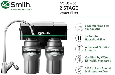 A. O. Smith Under Sink Water Filter System | 2-Stage Claryum | AO-US-200 - Image 2