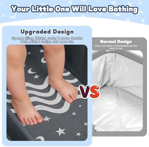 Collapsible Baby Bathtub with Toy Net, Portable Bathtub for Baby Shower - Image 6