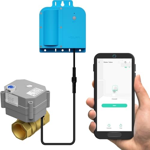 YoLink Water Shutoff Kit: 1.25" Brass Ball Valve + X3 Valve Controller by YoLink