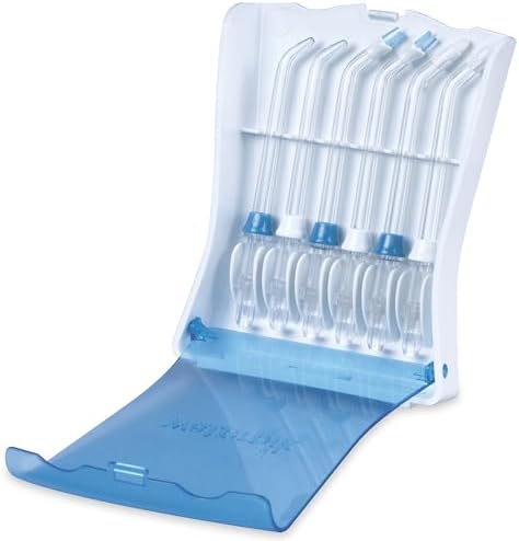 Waterpik Water Flosser Replacement Tips with Case, Convenient, Hygienic and Sturdy for Easy Storage and Travel, Includes Precision, Orthodontic, Plaque Seeker Refill Heads Nozzles 6 Count (Pack of 5) - Image 2