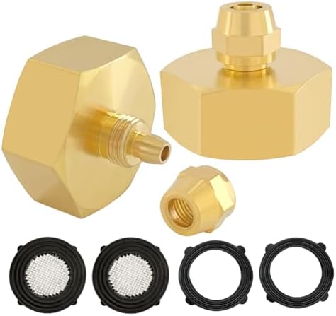 Hooshing 2PCS Drip irrigation hose connector 3/4" GHT to 1/4" Hose Adapter by Hooshing