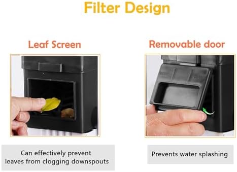 Rain Barrel Diverter Kit, Gutter Downspout Diverter, Black - Image 2