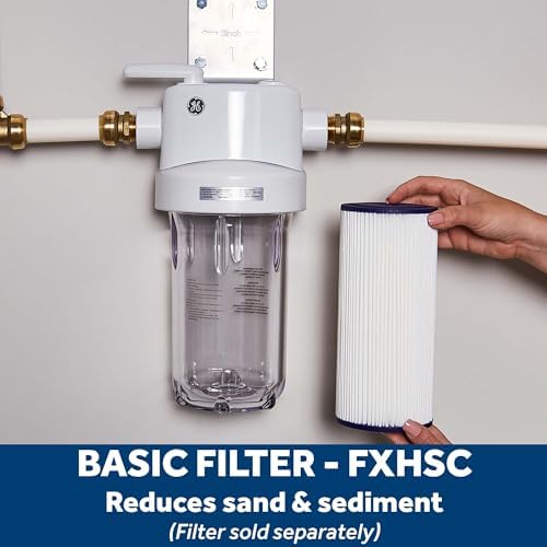 GE Whole House Water Filtration System, Reduces Sediment, Rust & More, Install Kit & Accessories Included, Replace Filters (FXHTC, FXHSC) Every 3 Months, GXWH40L - Image 3