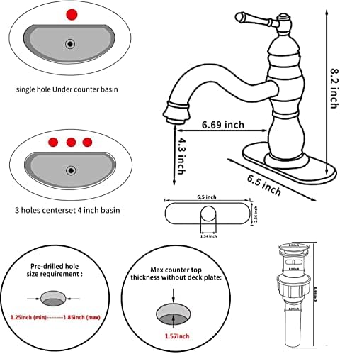 Chrome Bathroom Faucet, 360° Swivel - Image 7