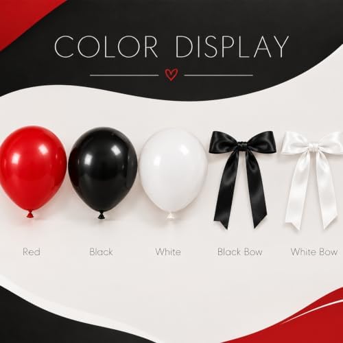 Red Black White Balloon Arch Kit for Casino Theme Birthday Decorations - Image 5
