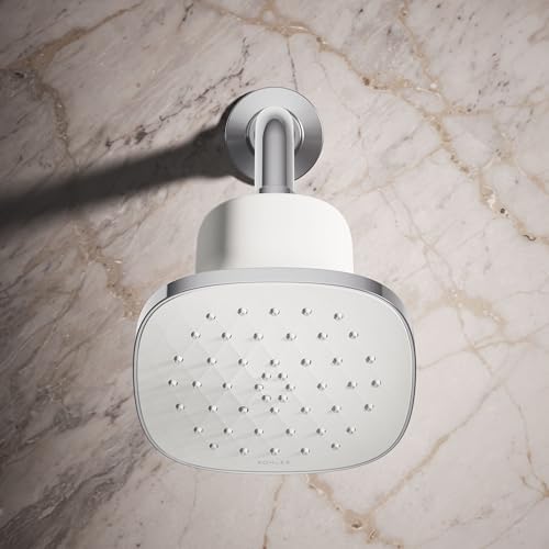 KOHLER 37722-G-CP Cinq Square Single-Function Filtered Showerhead, Five-Layer Filtration, 1.75 GPM, Contemporary Design, Easy to Clean, Polished Chrome - Image 5