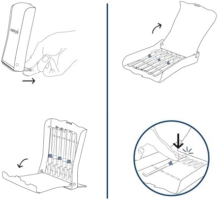 Waterpik Water Flosser Replacement Tips with Case, Convenient, Hygienic and Sturdy for Easy Storage and Travel, Includes Precision, Orthodontic, Plaque Seeker Refill Heads Nozzles 6 Count (Pack of 5) - Image 5