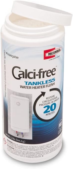 J.C. Whitlam FLOW32 Flow-Aide System Descaler + Rectorseal 68708 1.2-Pound Calci-Free Tankless Water Heater Flush - Image 3