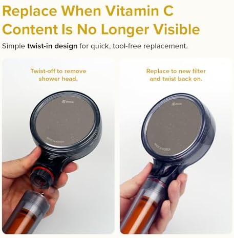 Bluvia Vitamin C & Sediment Shower Filter Replacement Cartridges (3-Pack) - Image 6