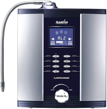 AlkaViva Vesta H2 Alkaline Water Machine, Water Ionizer Machine for Home pH 3.5-11, Only EPA Lab Tested Ionized Water Machine, Fully Automatic, Easy to Install & Use by AlkaViva