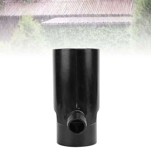 Downspout Rainwater Collection, 8cm Round Residential Downspouts Rain Barrels Diverter Kit Barrels Gutter Diverter for Irrigation and Aquarium (Black) - Image 6