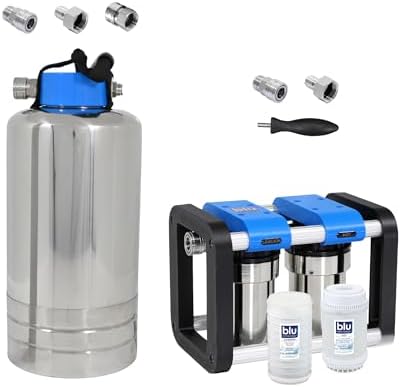 GoBluTech R2 Water Filtration Unit + Water Softener (Bundle) - 3 Stage Premium Filtration System, for RVs, Vans, and Boats - US Veteran Owned by BLUTECHNOLOGY