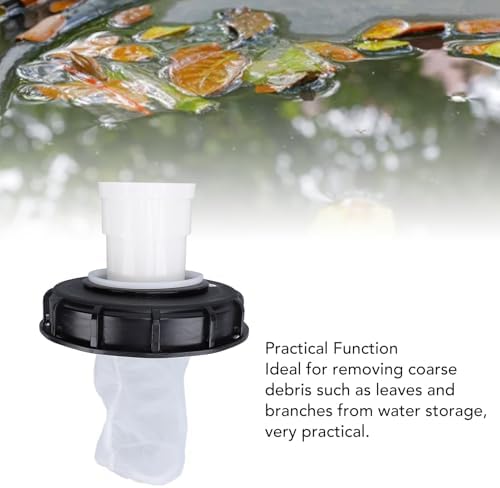 Zerodis Ton Cover, 165mm IBC Lid Filter Cover Reusable Rain Screen Filter with Extension Tube High Efficient Filtration Ton for Container Rainwater (01) - Image 2