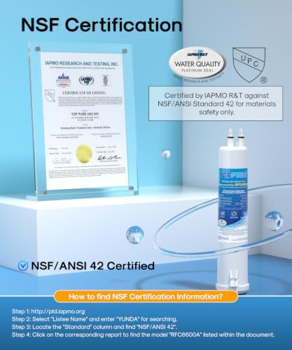 ICEPURE RFC6600A Refrigerator Water Filter Replacement for 4396841, 3 PACK - Image 2