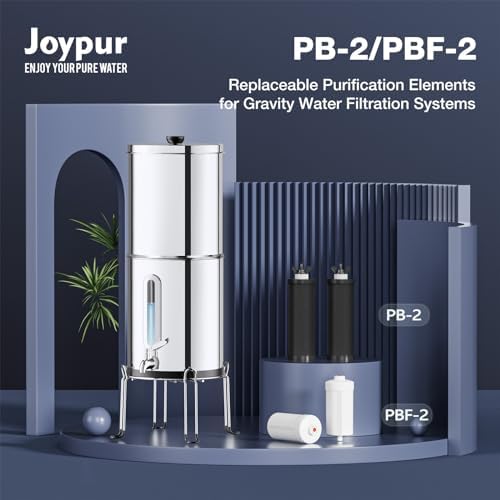 Gravity Water Filters Replacement for Berlky BB9-2 & PF-2 Fluoride Filters, 7-Stage Filtration, NSF/ANSI 42 & 372 Certified, Filters Compatible with Berlky Gravity Systems (2 Black, 2 Fluoride) - Image 3