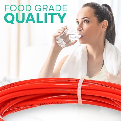 Metpure 1/4" OD LLDPE RO Tubing, 25 ft, Red - Image 5