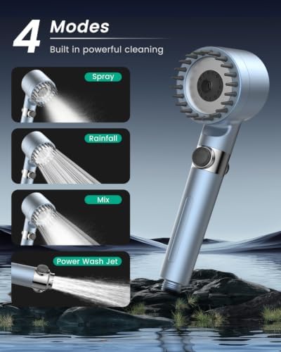 Filtered Shower Head with Handheld 4PCS Filters ShowerHead - Image 6