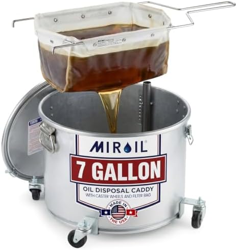 MirOil Filter Pot Combo, Oil Pot & Filter Bag, Model #60LC, 7 Gallon by MirOil