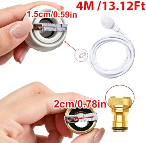 13Ft Quick-Connect Sink Spray Rubber Hose,Sink Hose Attachment for Faucet - Image 2