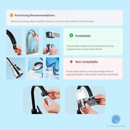 FonsGuard NSF Certified Faucet Water Filter for Kitchen and Bathroom Sinks - Image 6