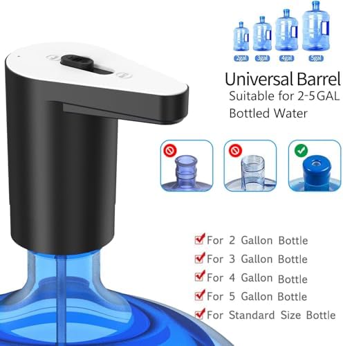 Rechargeable Water Pump for 2/3/5 Gallon Jug with Protective Spout Cover - Image 7