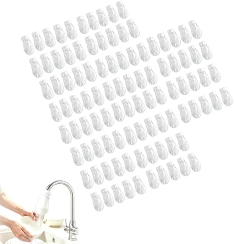 Faucet Filter Cotton Bags, Replaceable Non-Woven Sleeve for Kitchen & Bath (100 Pcs) by TETQNLG