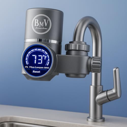 BMV Faucet Water Filter with LED Temperature Display, Multi-Stage Filtration. - Image 3