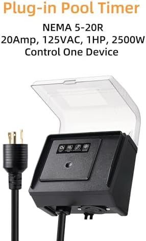 WiFi Pool Pump Timer,Twist-Lock NEMA L5-20R - Image 2
