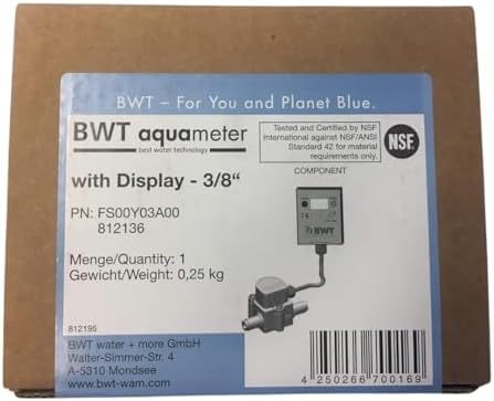 BWT Aquameter HF Water Filter Meter, LCD Display, 3/8 Inch, High Flow - Image 6