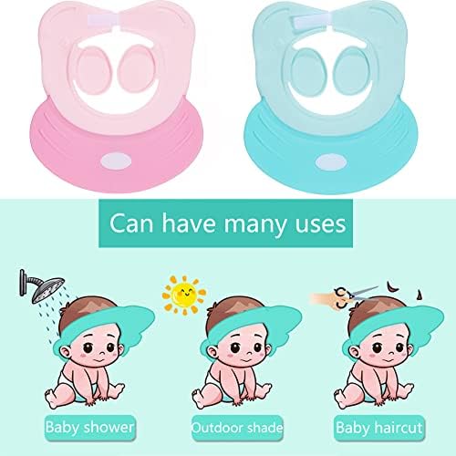 Baby shampoo cap shower visor shield hat kids bath Washing Hair rinser Prevents Water from Pooling in Face for To protect the eyes and ears of toddlers and children - Image 6